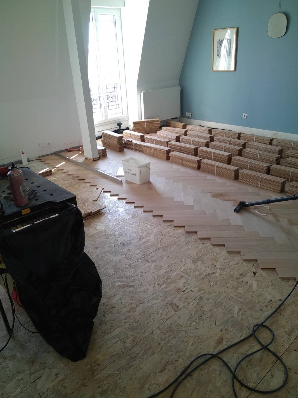 Rénovation complète parquet massif 18