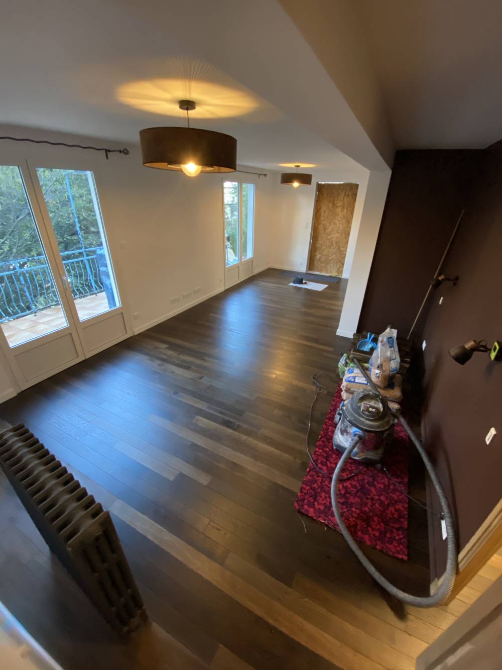 Chantier S.O.F., parquet Chêne massif huilé sur lambourdes 13