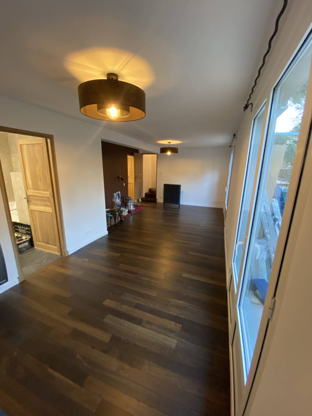 Chantier S.O.F., parquet Chêne massif huilé sur lambourdes 14