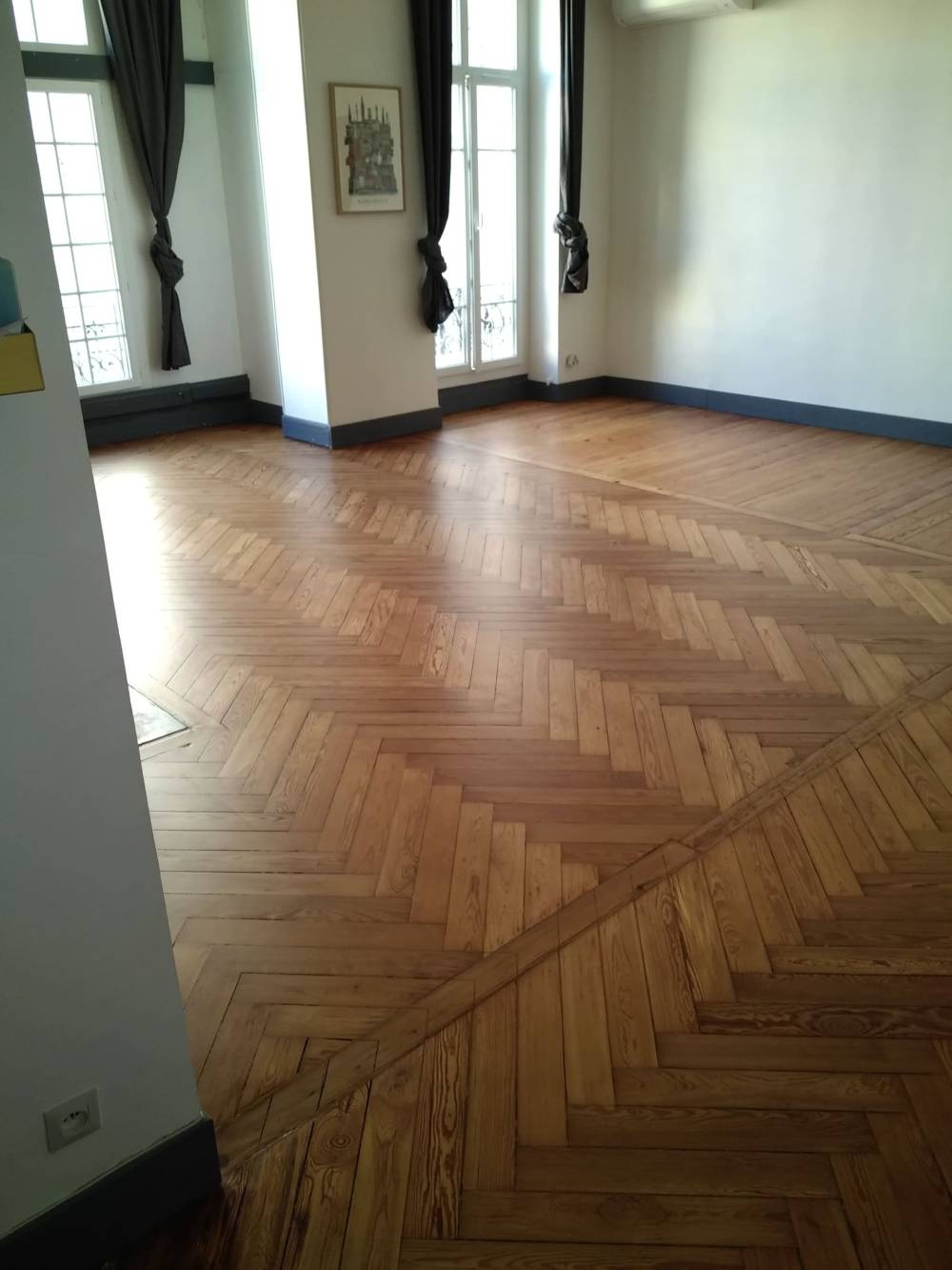 Rénovation parquet Pichepin massif 1